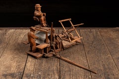 Antique Folk Art Whirligig Mechanical Figure
