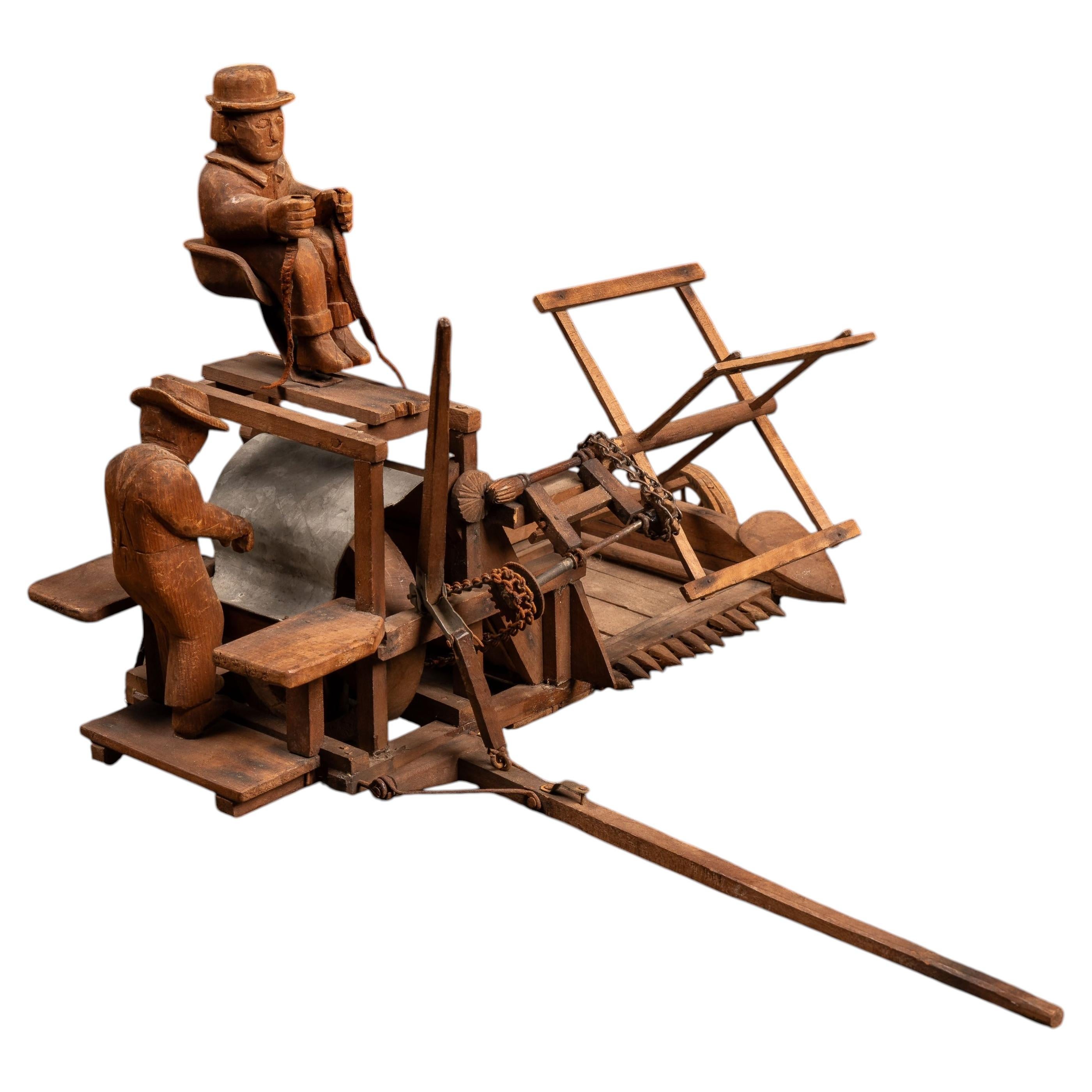 Antique Folk Art Whirligig Mechanical Figure