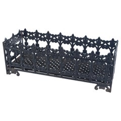 Antique Footed Iron Rectangular Planter, circa 1920