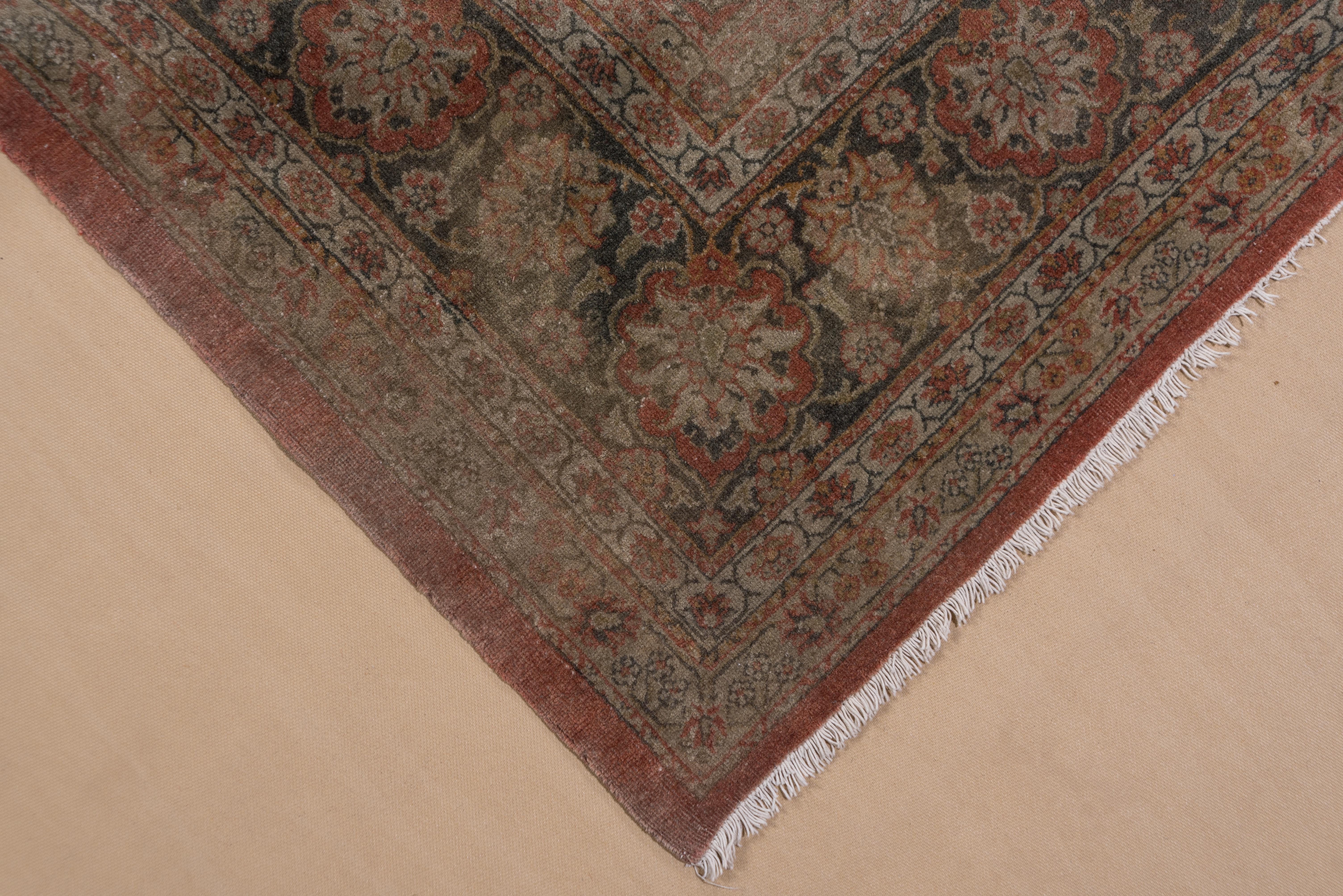Antique Formal Sivas Carpet, circa 1930s For Sale 4