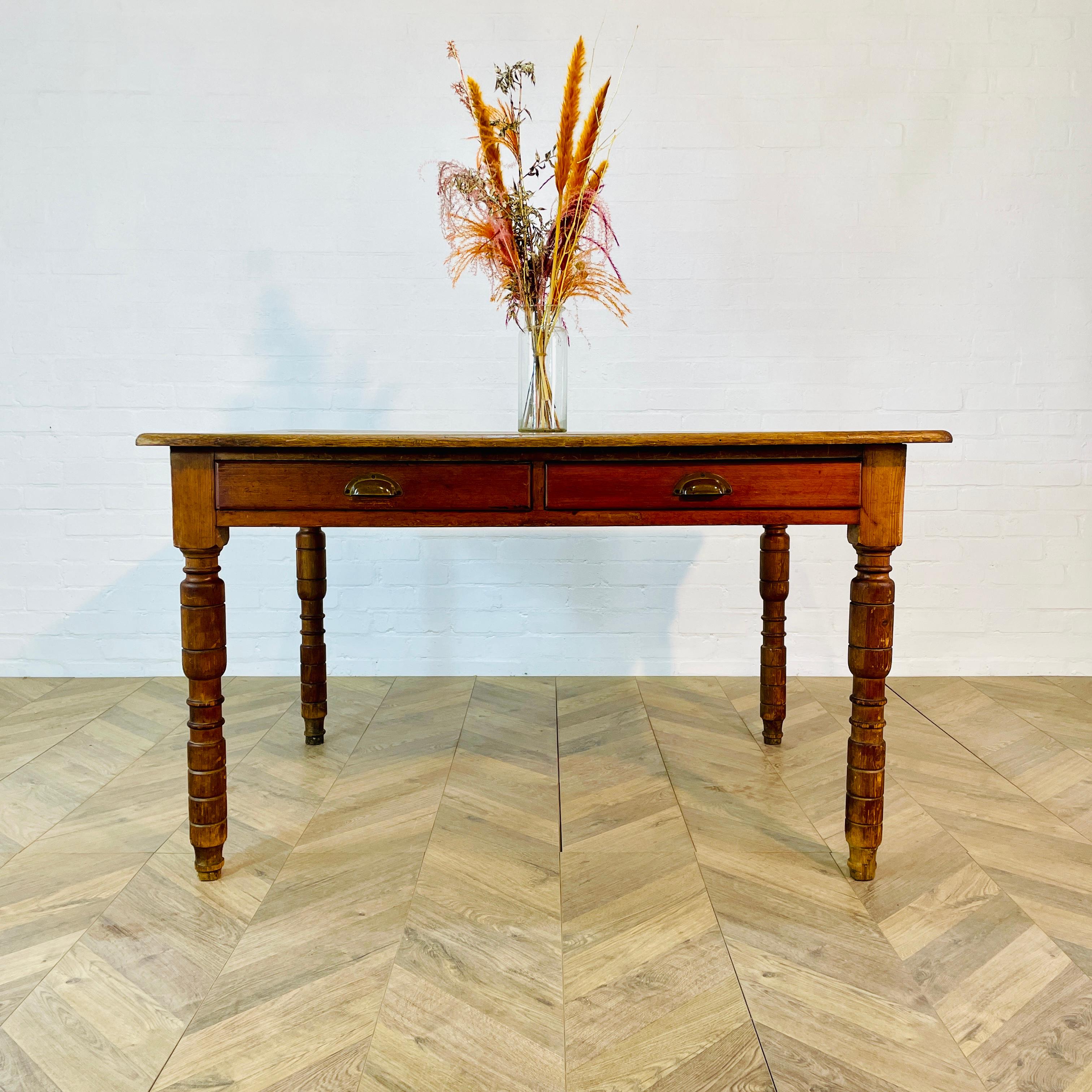 Antique, Former Swedish Monastery Refectory Table, 19th Century 12