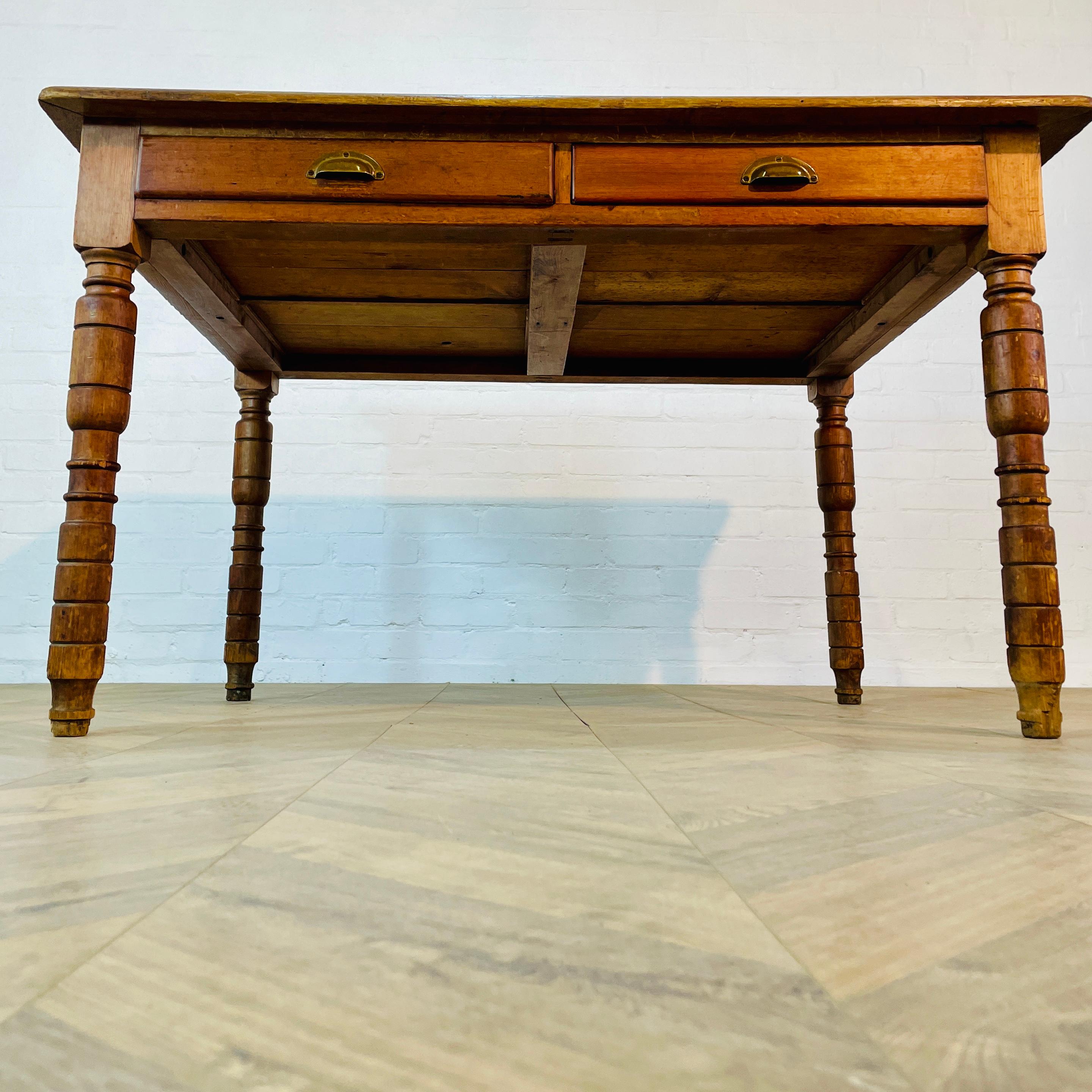 Antique, Former Swedish Monastery Refectory Table, 19th Century 14