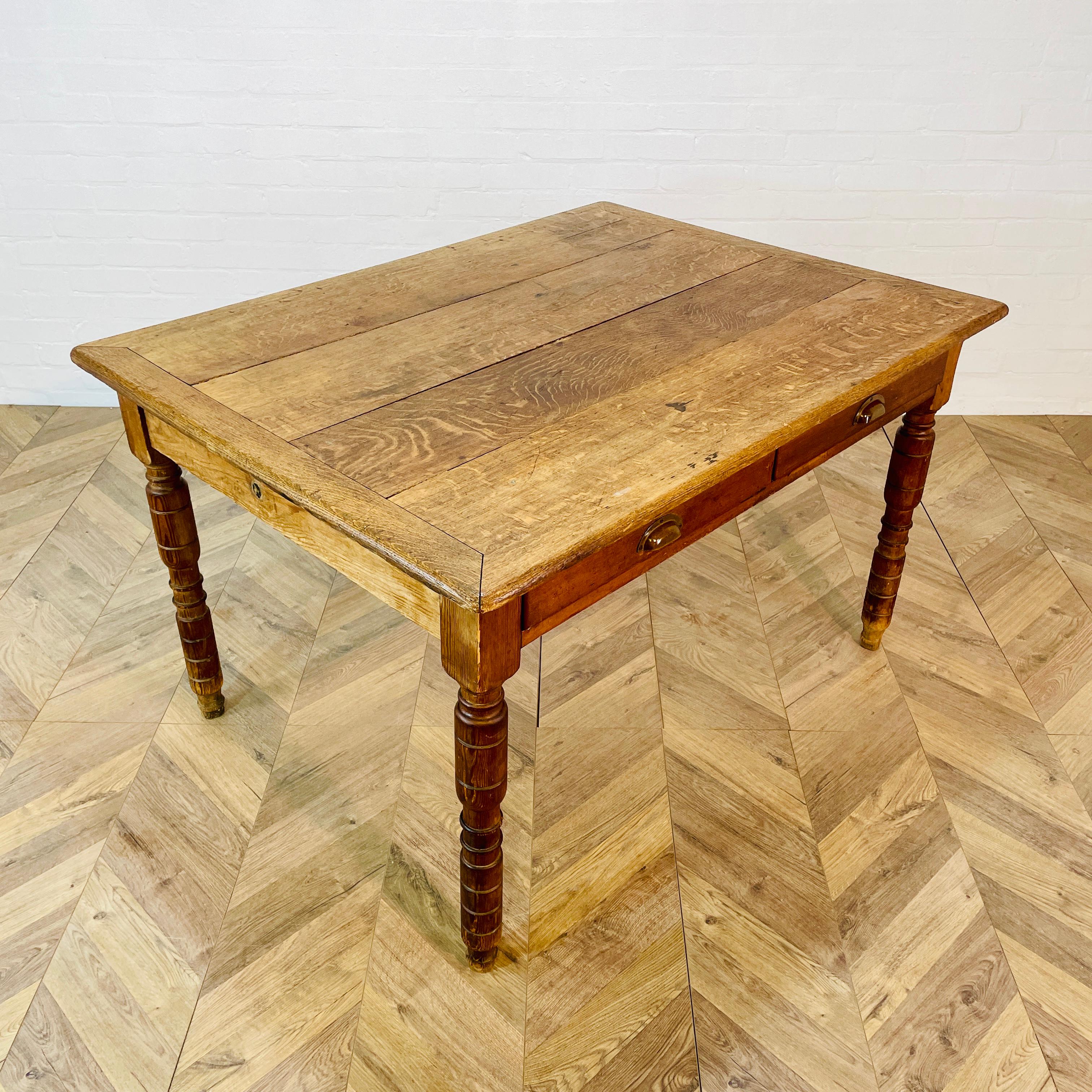 Biedermeier Antique, Former Swedish Monastery Refectory Table, 19th Century