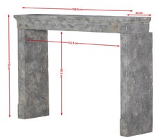 Antique Fossil Stone Fireplace Surround  Timeless Coastal Architectural Design