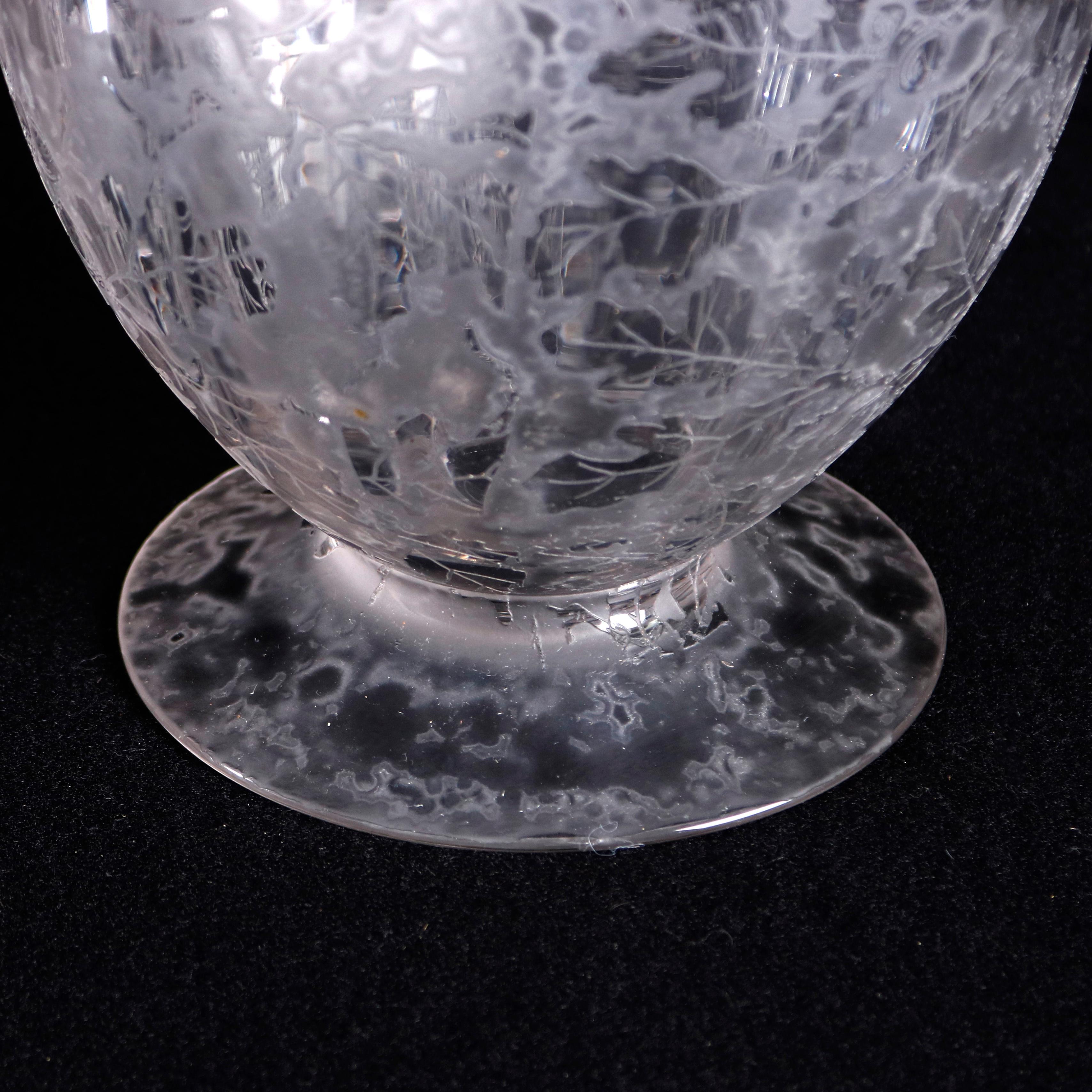 distressed glass vase