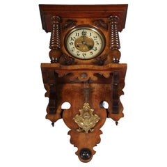 Used found time wall clock/regulator from around 1880