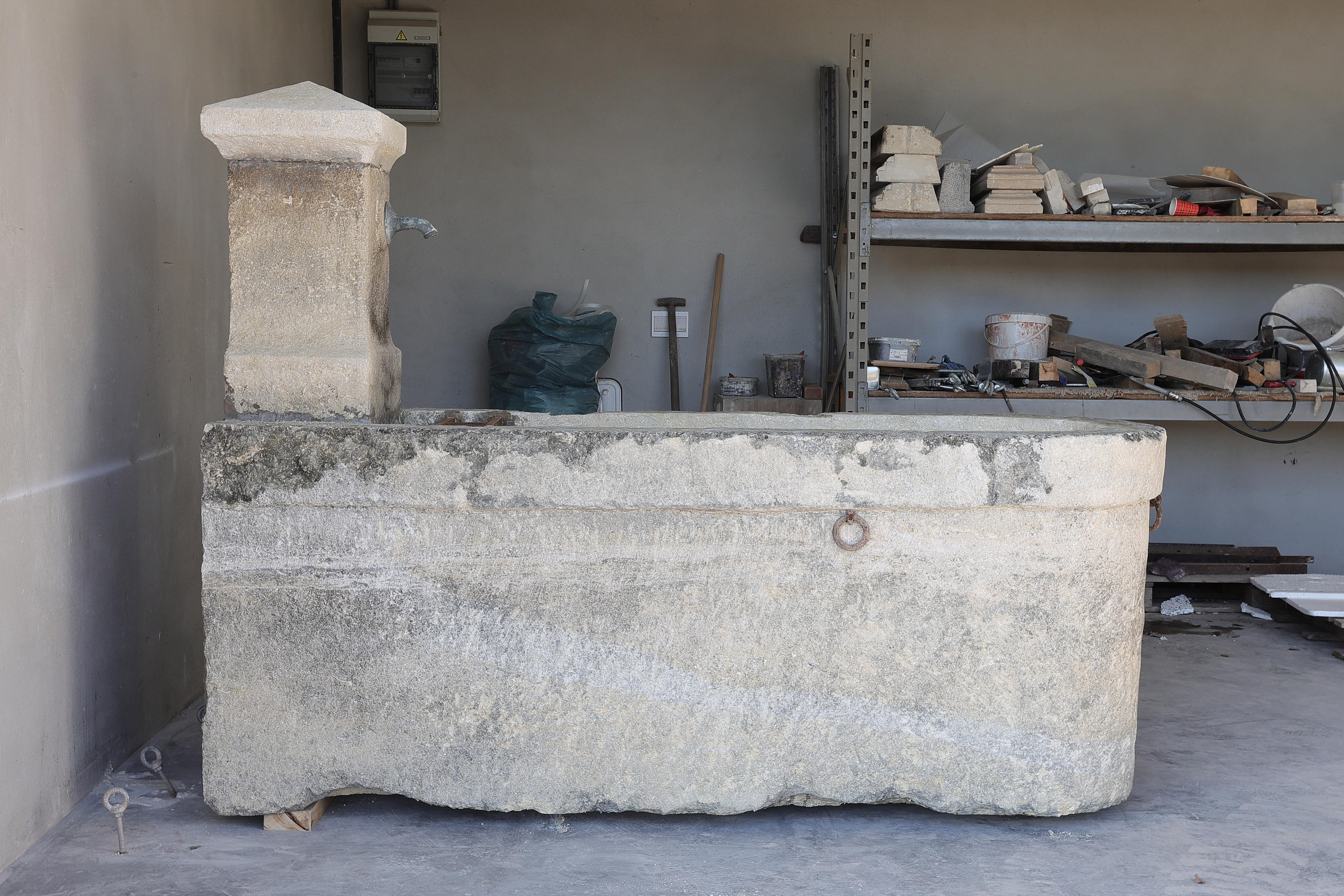 Other Antique Fountain from the 18th Century of French Limestone