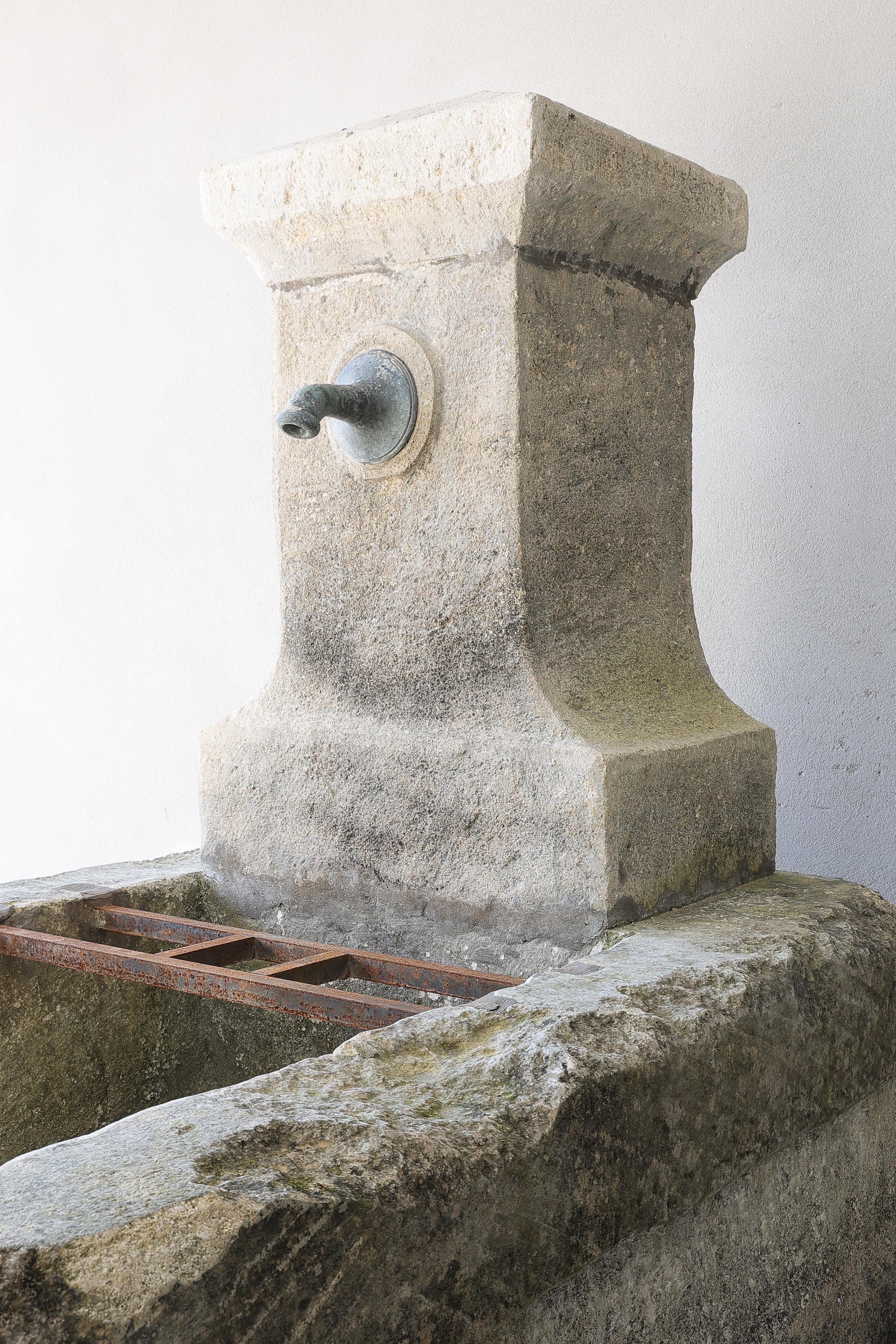 18th Century and Earlier Antique Fountain from the 18th Century of French Limestone