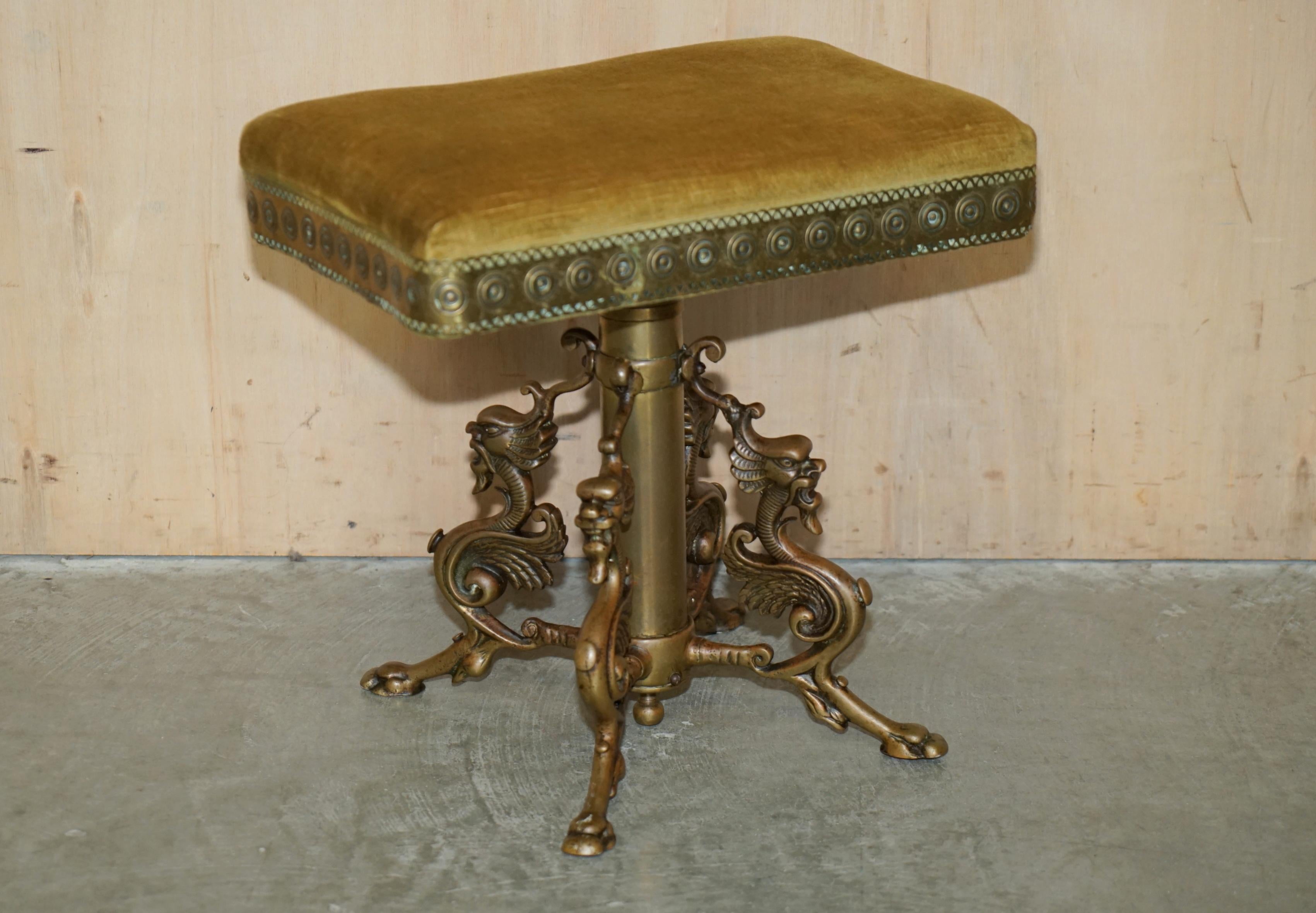 Royal House Antiques

Royal House Antiques is delighted to offer for sale this super decorative circa 1860-1880 Italian stool depicting four Dragons to the base legs 

Please note the delivery fee listed is just a guide, it covers within the M25
