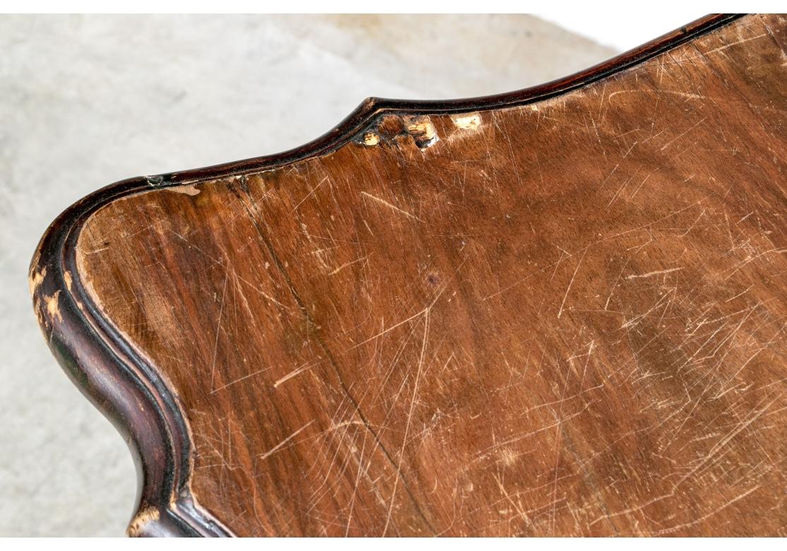 Antike vier Schubladen Nussbaum Wurzelholz Kommode für die Restaurierung im Angebot 15