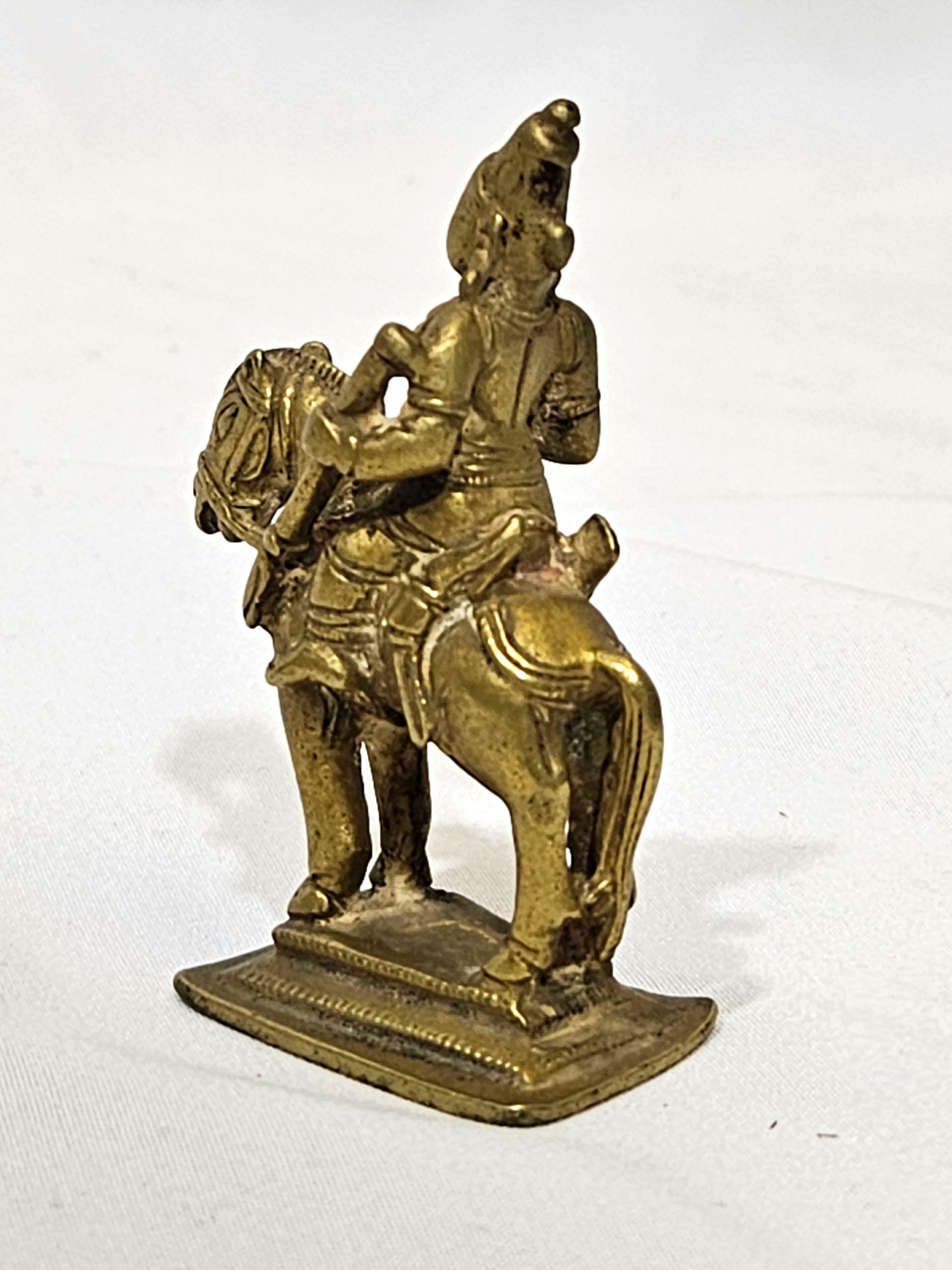 Antiche quattro figure indiane in bronzo in vendita 6