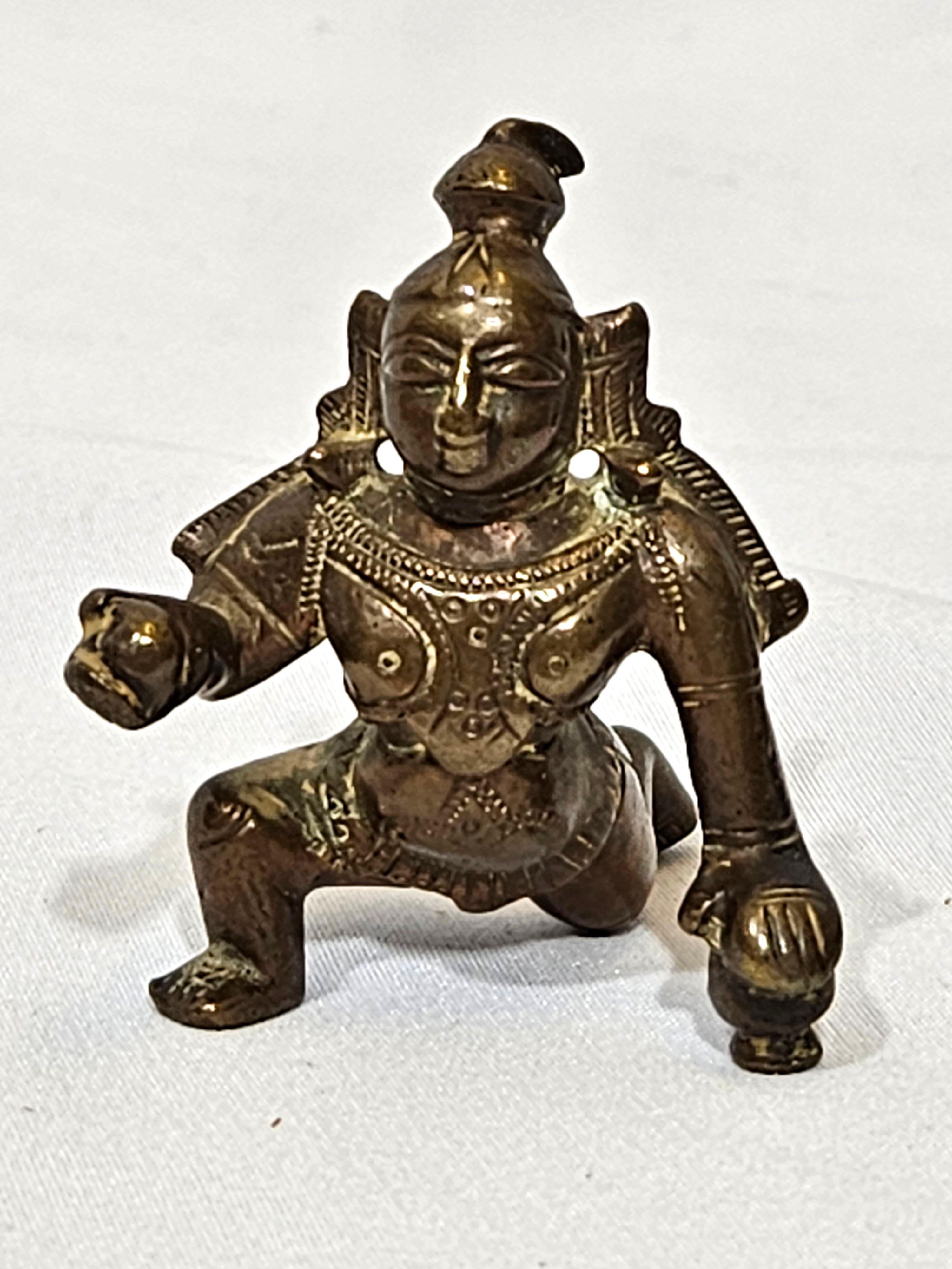 XIX secolo Antiche quattro figure indiane in bronzo in vendita