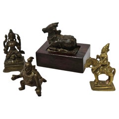 Antique Four Indian Bronze Figures