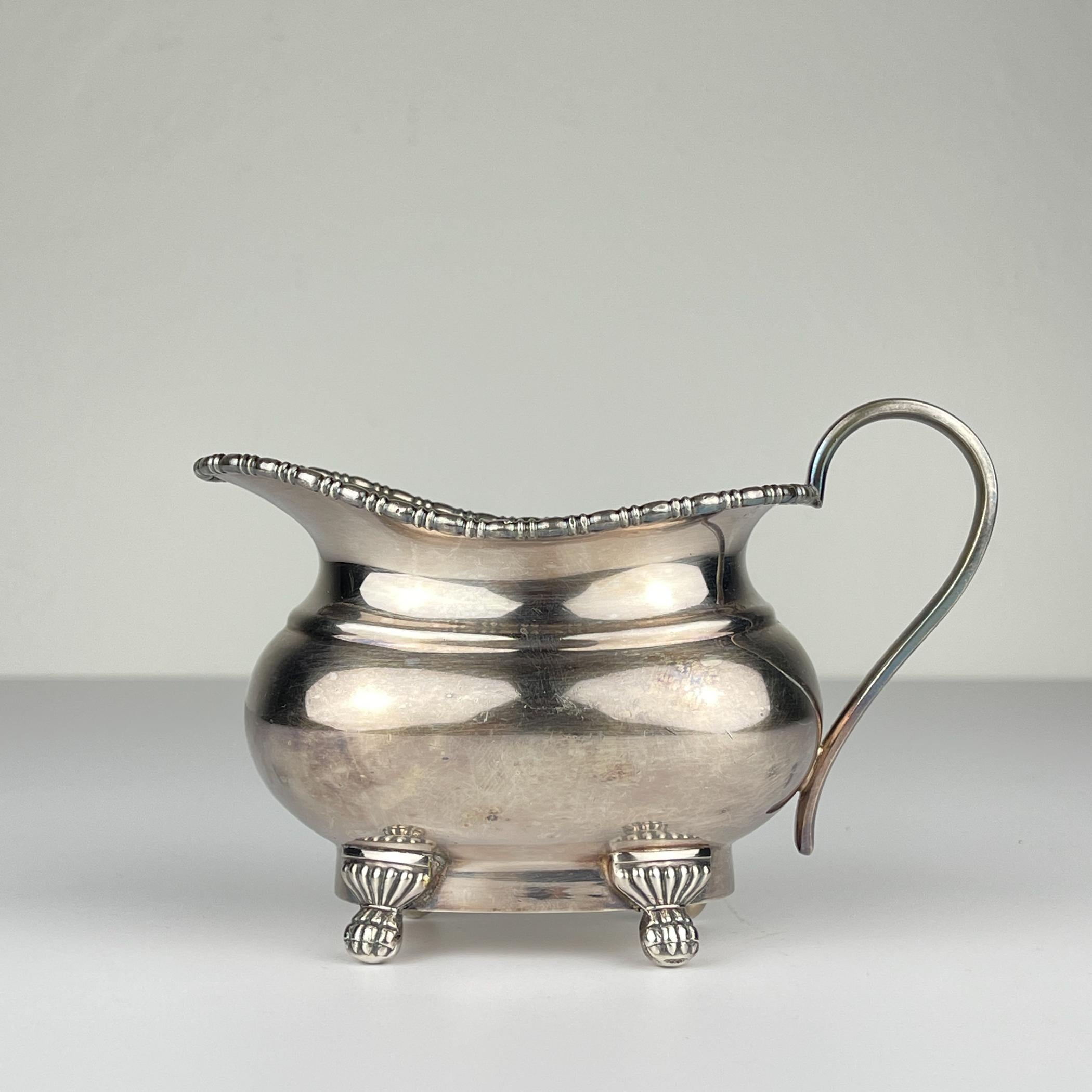 Art Deco Antique four piece silver tea set, Sheffield, England, 1930s For Sale
