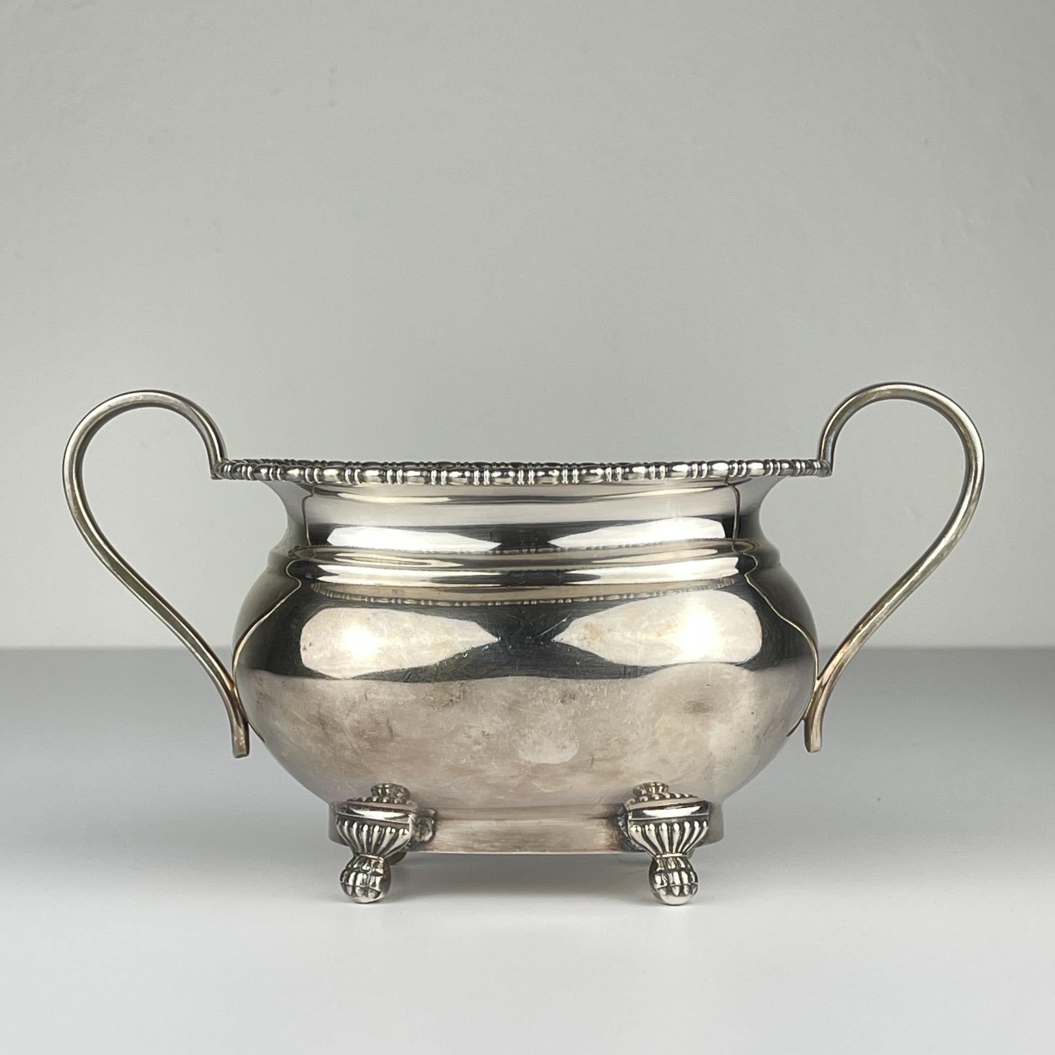 20th Century Antique four piece silver tea set, Sheffield, England, 1930s For Sale
