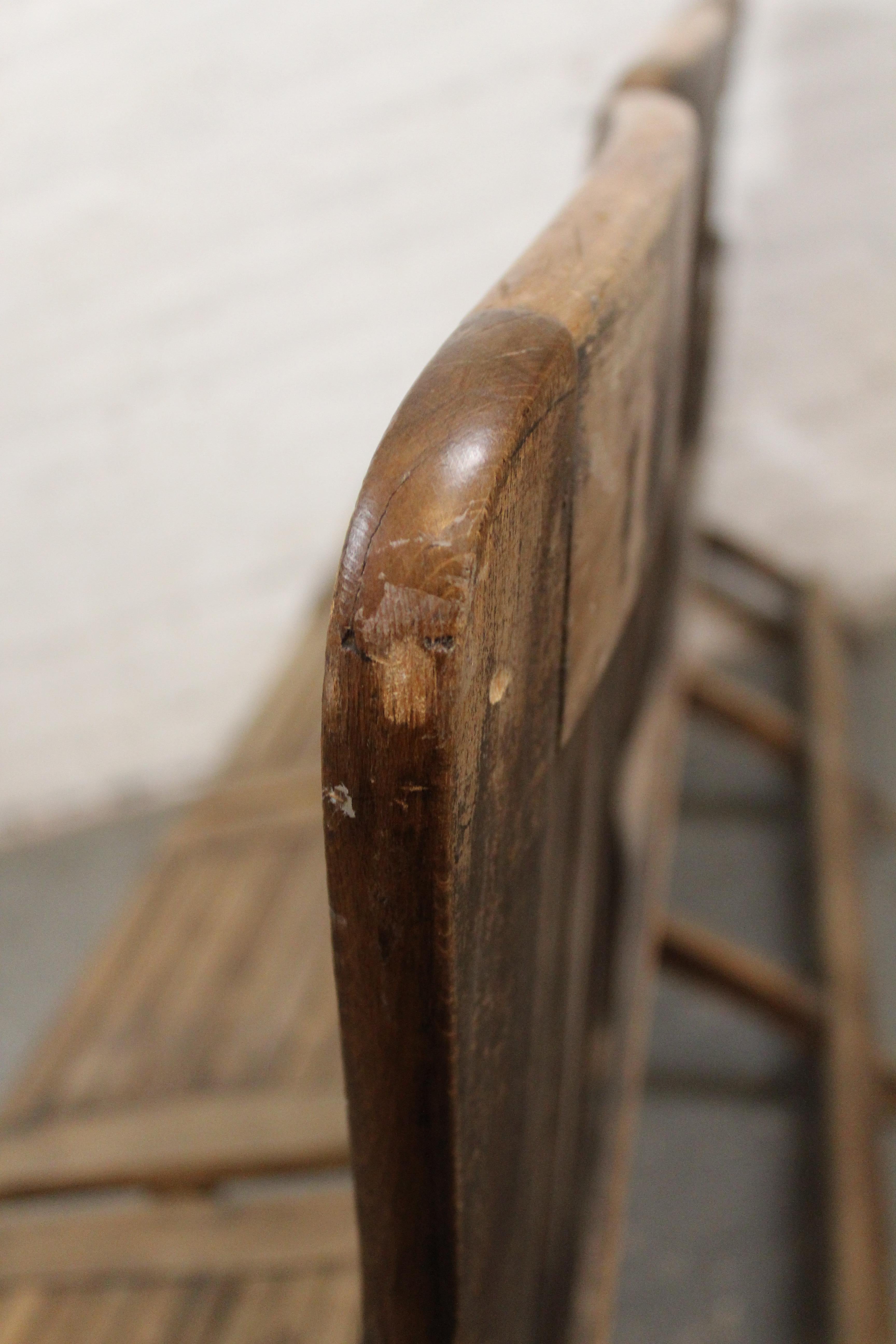 Antique Four Seat Folding Row For Sale 4