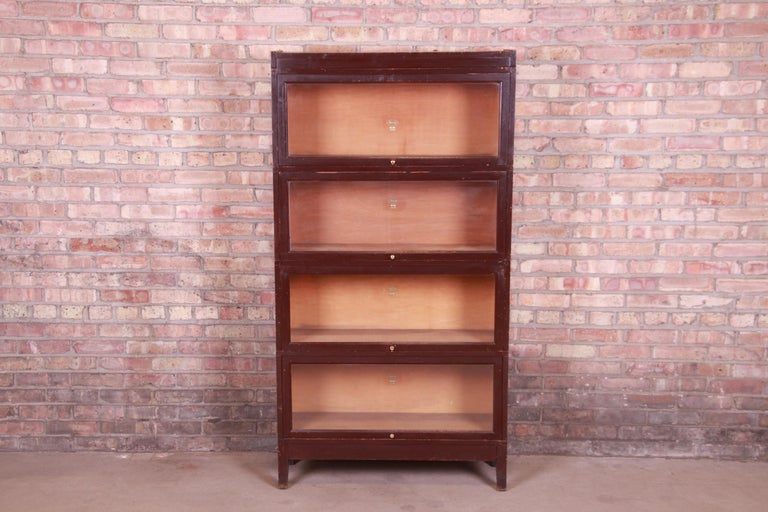Antique Four Stack Barrister Bookcase, Macey Barrister Bookcase Catalogue