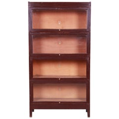 Antique Four-Stack Barrister Bookcase by Macey, Circa 1920s