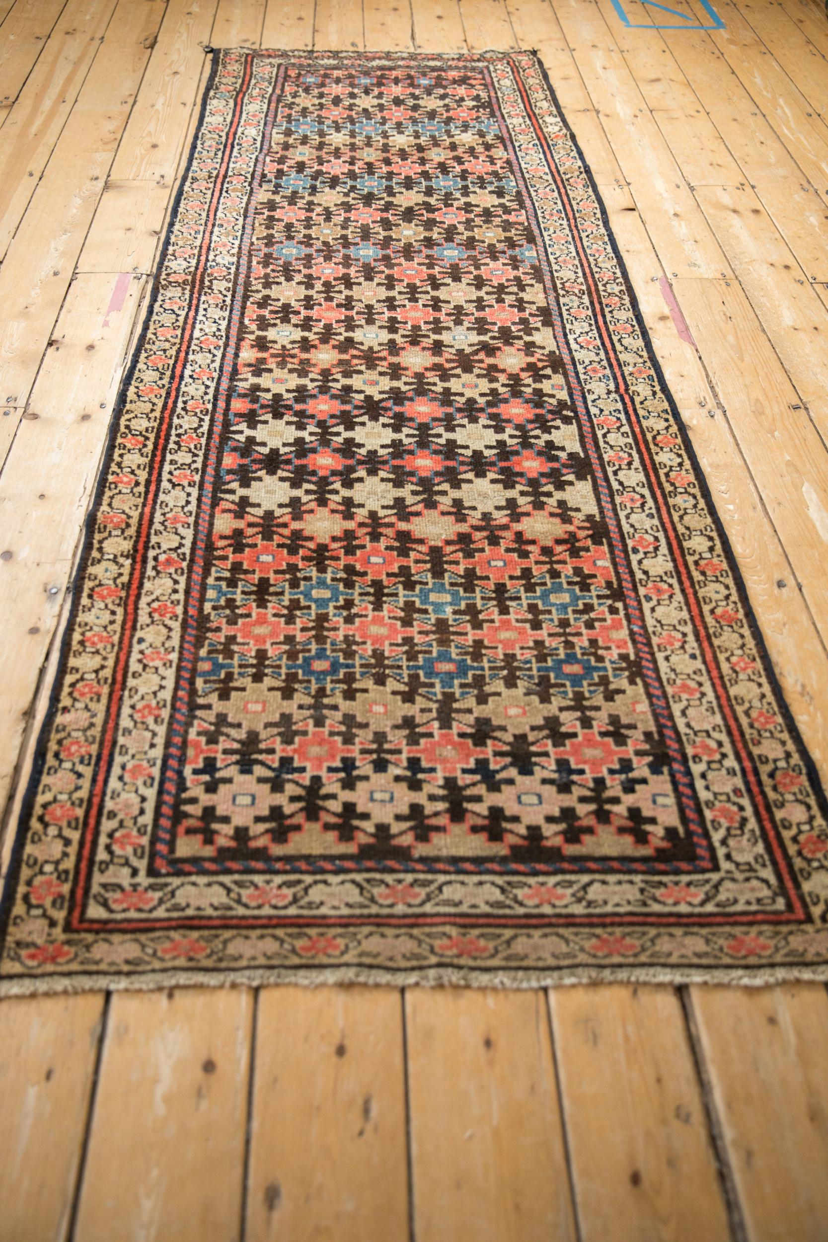 Antiker Kurdischer Malayer-Teppich-Läufer mit Fragment (Frühes 20. Jahrhundert) im Angebot