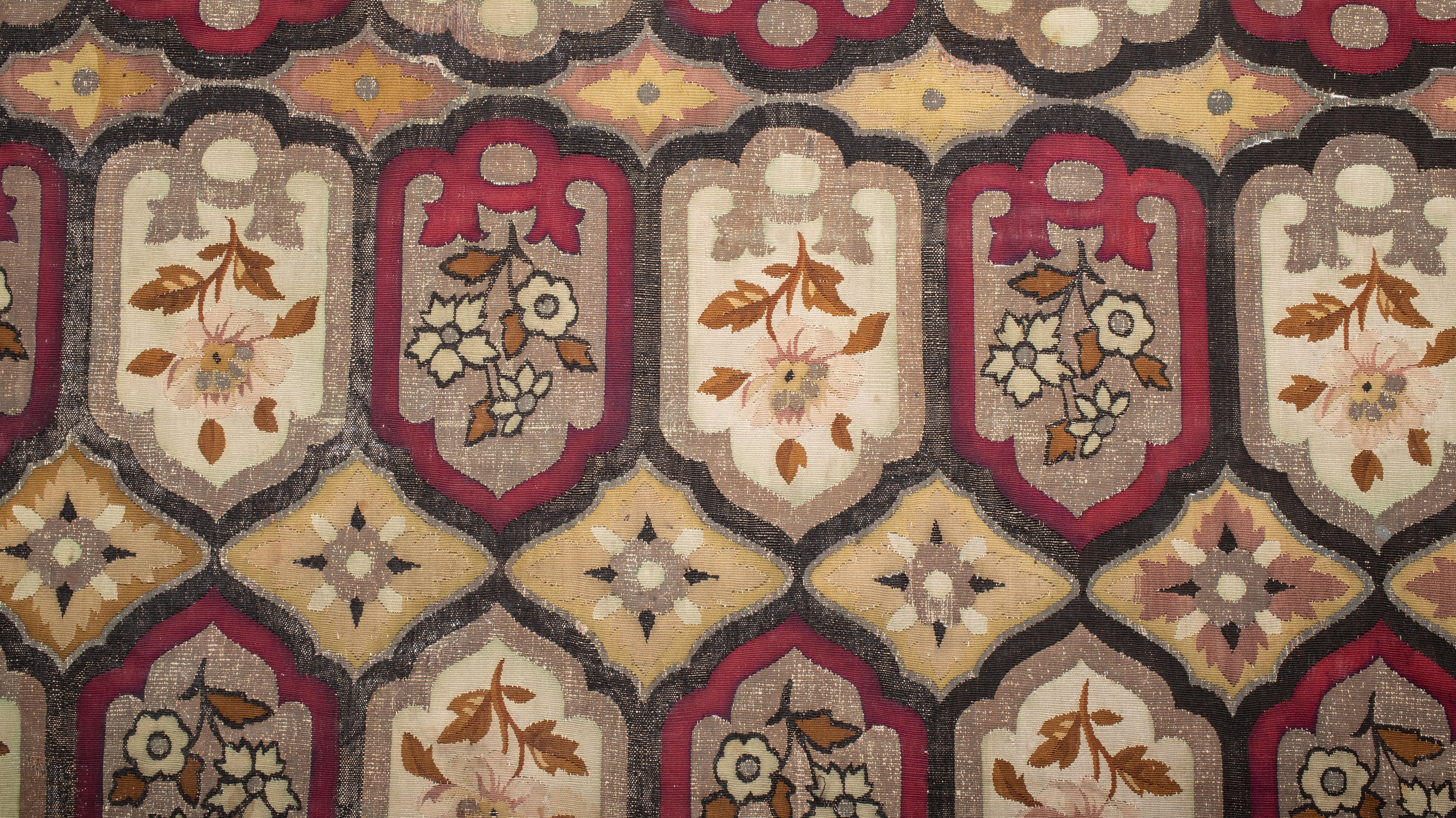 Louis XVI Antique Fragment of  a French Tapestry,  Early 19th.C, France For Sale