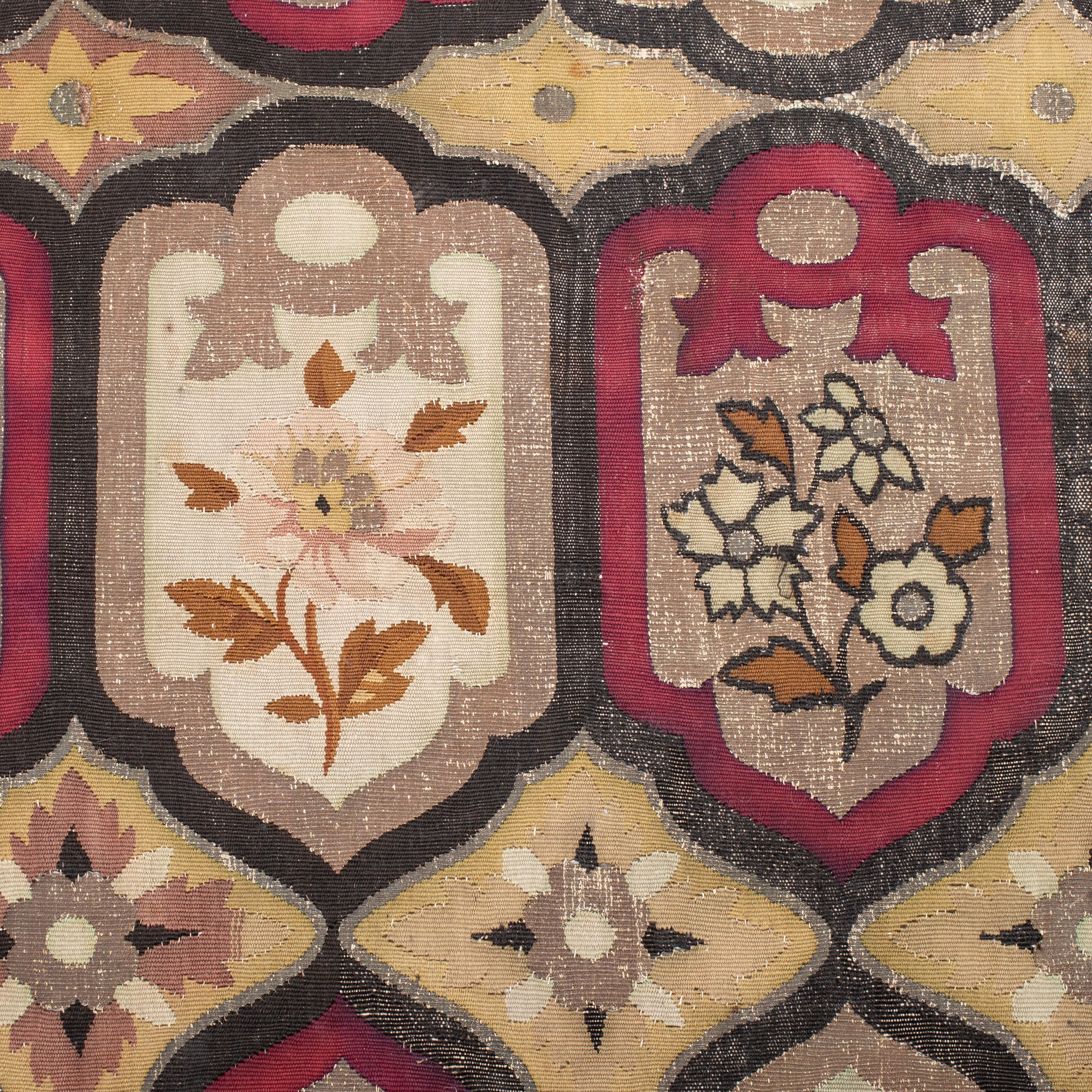 Antique Fragment of  a French Tapestry,  Early 19th.C, France In Fair Condition For Sale In Istanbul, TR
