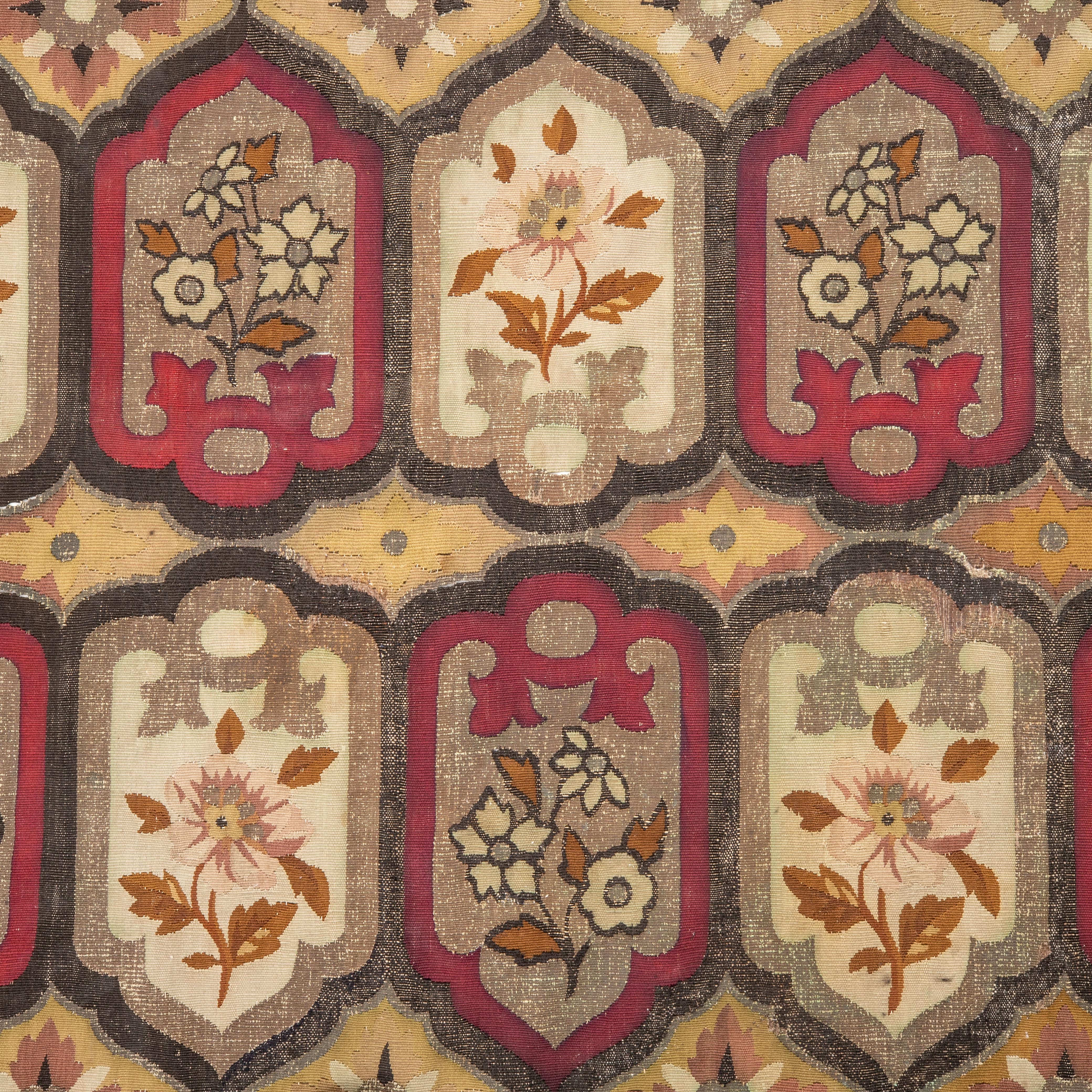19th Century Antique Fragment of  a French Tapestry,  Early 19th.C, France For Sale