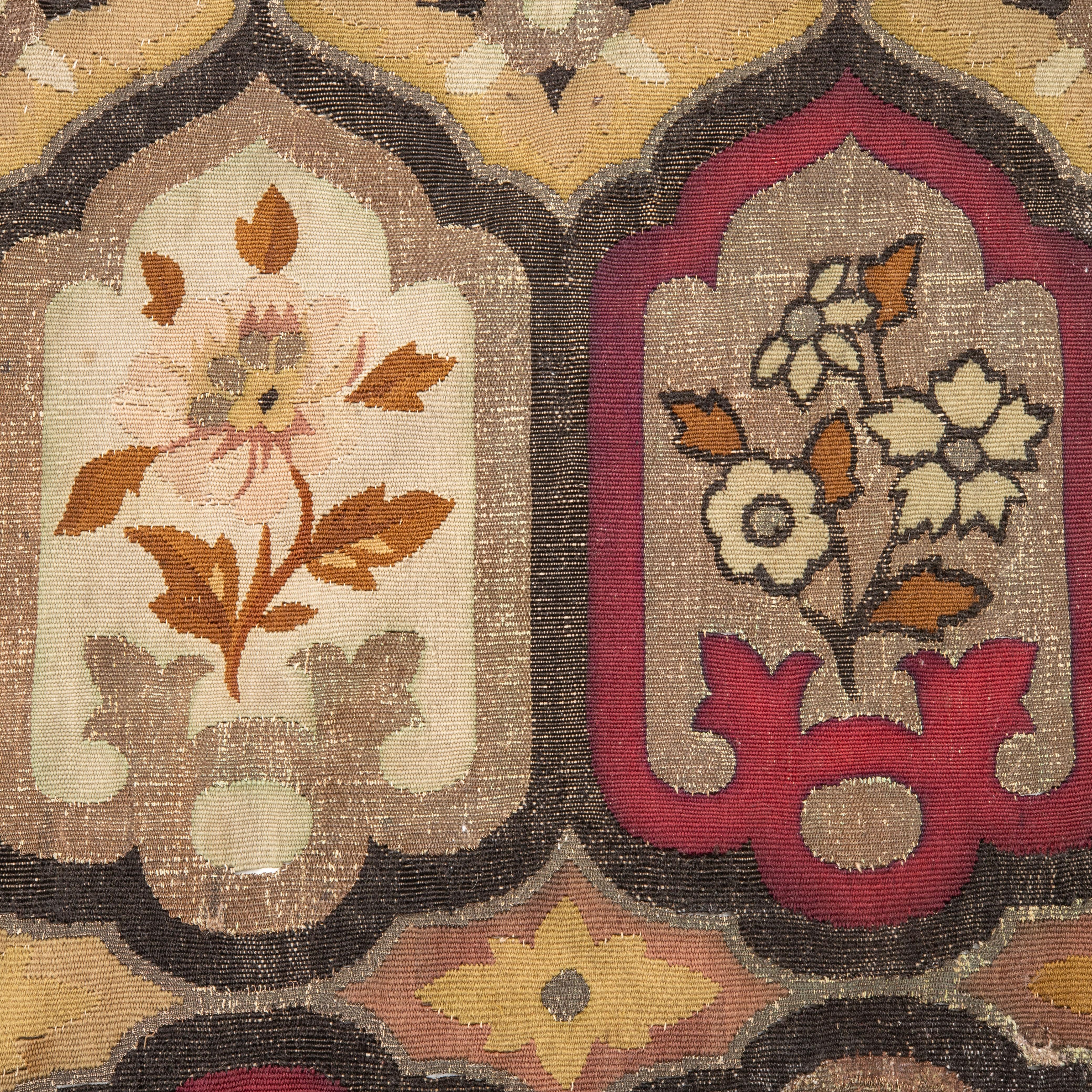Wool Antique Fragment of  a French Tapestry,  Early 19th.C, France For Sale