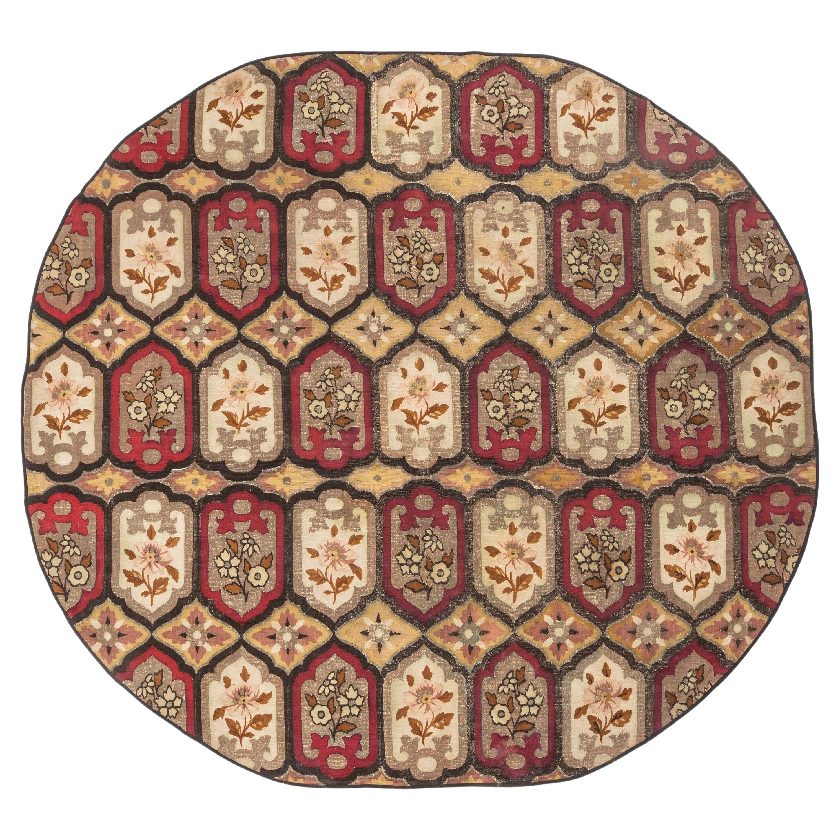 Antique Fragment of  a French Tapestry,  Early 19th.C, France For Sale