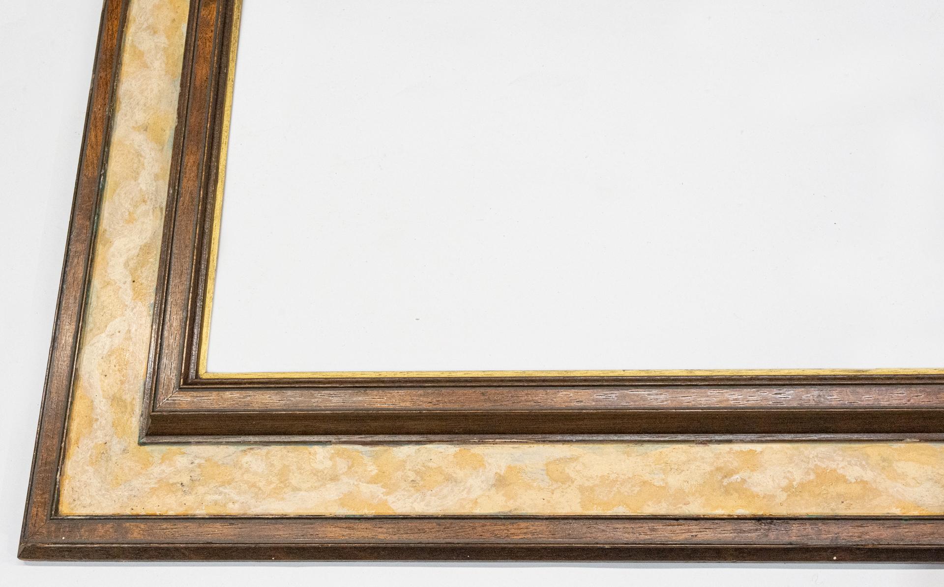 Antique Frame Lacquered in Imitation Marble In Excellent Condition For Sale In Alessandria, Piemonte
