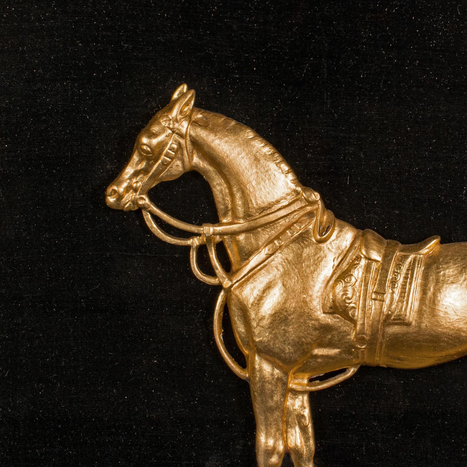 XIXe siècle Relief de cheval arabe antique encadré, anglais, bois doré, panneau d'exposition victorien en vente