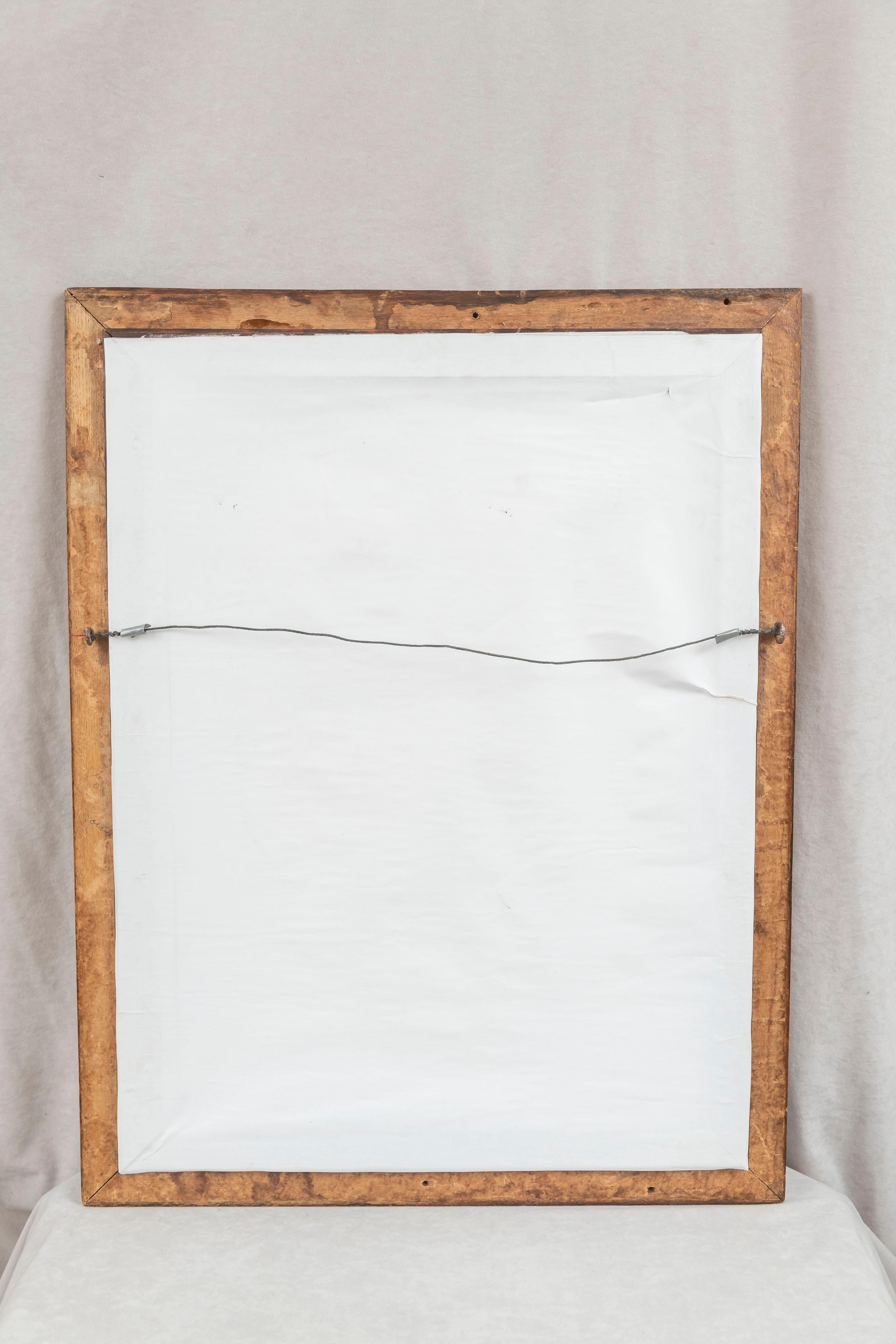 Oak Antique Framed Chromolithograph 