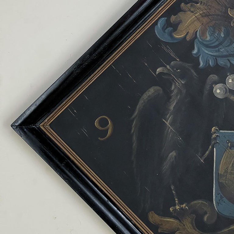Antique Framed Coat of Arms Plaque For Sale at 1stDibs
