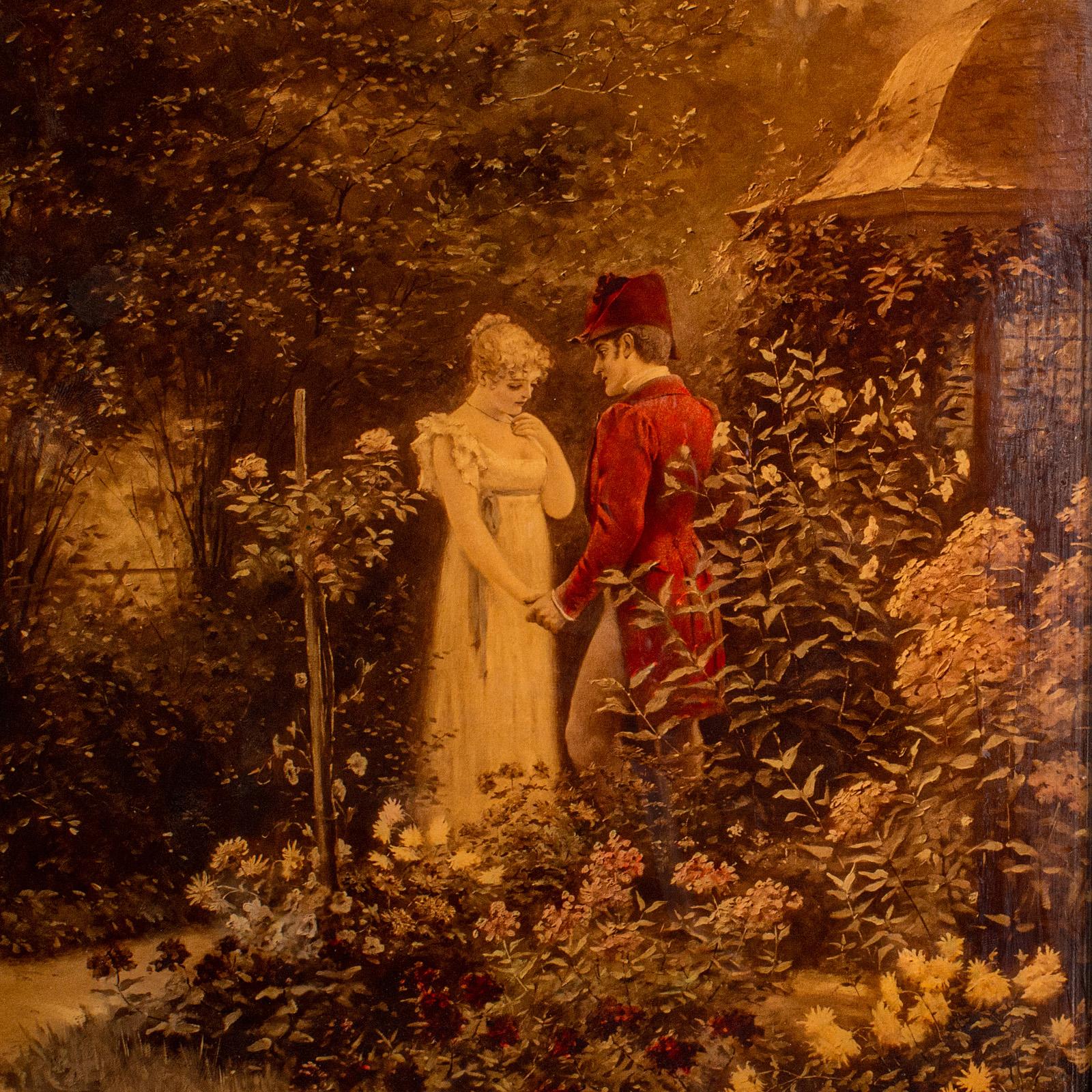 Antique Framed Crystoleum Picture, English, Mezzotint Painting, Art, Victorian In Good Condition In Hele, Devon, GB