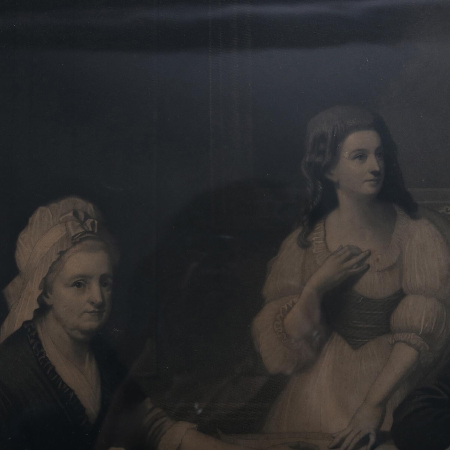 19th Century Antique Framed Edward Savage Print 