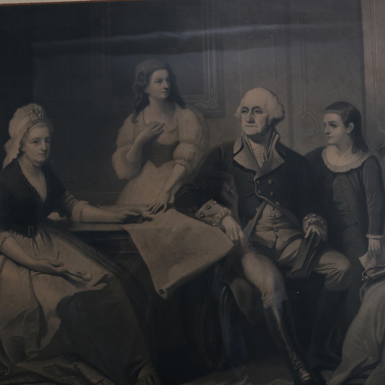 Antique Framed Edward Savage Print 