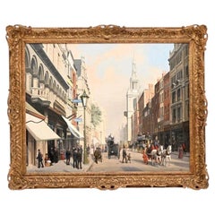 Dipinto a olio d'epoca incorniciato di Reginald Edward Arnold (1853 – 1938)