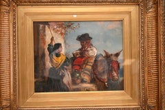 Antique Framed Oil Painting by Thomas Kent Pelham (1831 – 1907)
