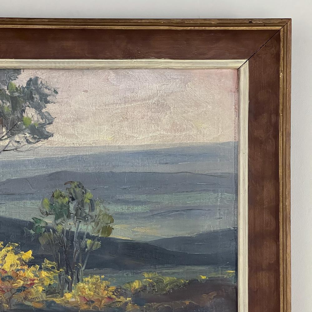 Antique Framed Oil Painting on Board by Dieudonné Jacobs In Good Condition For Sale In Dallas, TX