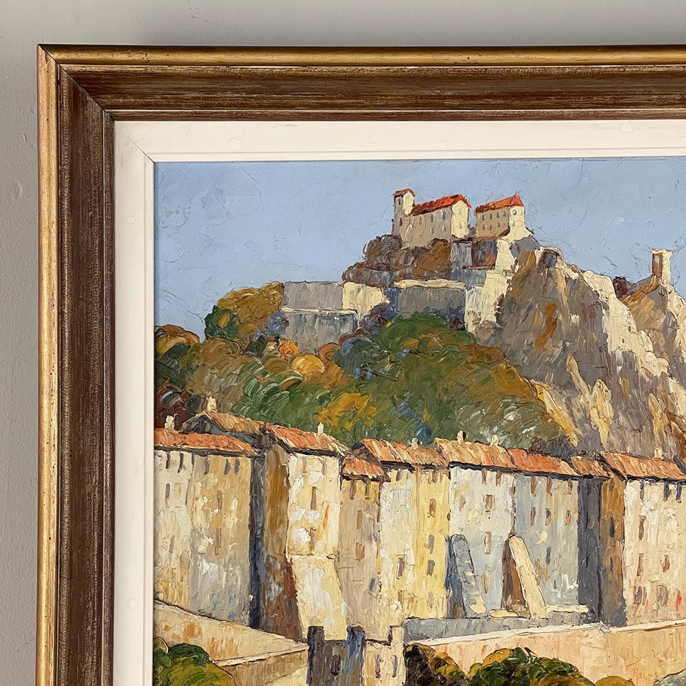 Mouvement esthétique Peinture à l'huile sur panneau d'antiquités encadrée de Xavier Sager