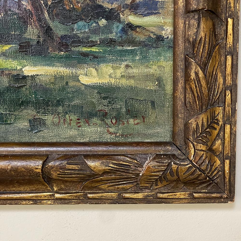 Antique Framed Oil Painting on Canvas by Berthe Otten-Rosier (1885-1973) For Sale 6