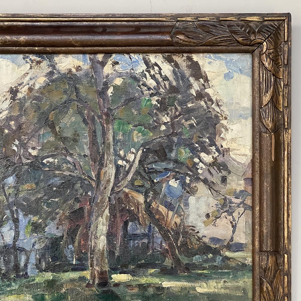 20th Century Antique Framed Oil Painting on Canvas by Berthe Otten-Rosier (1885-1973) For Sale