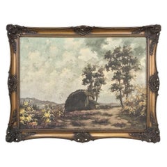 Antique Framed Oil Painting on Canvas by De Kok