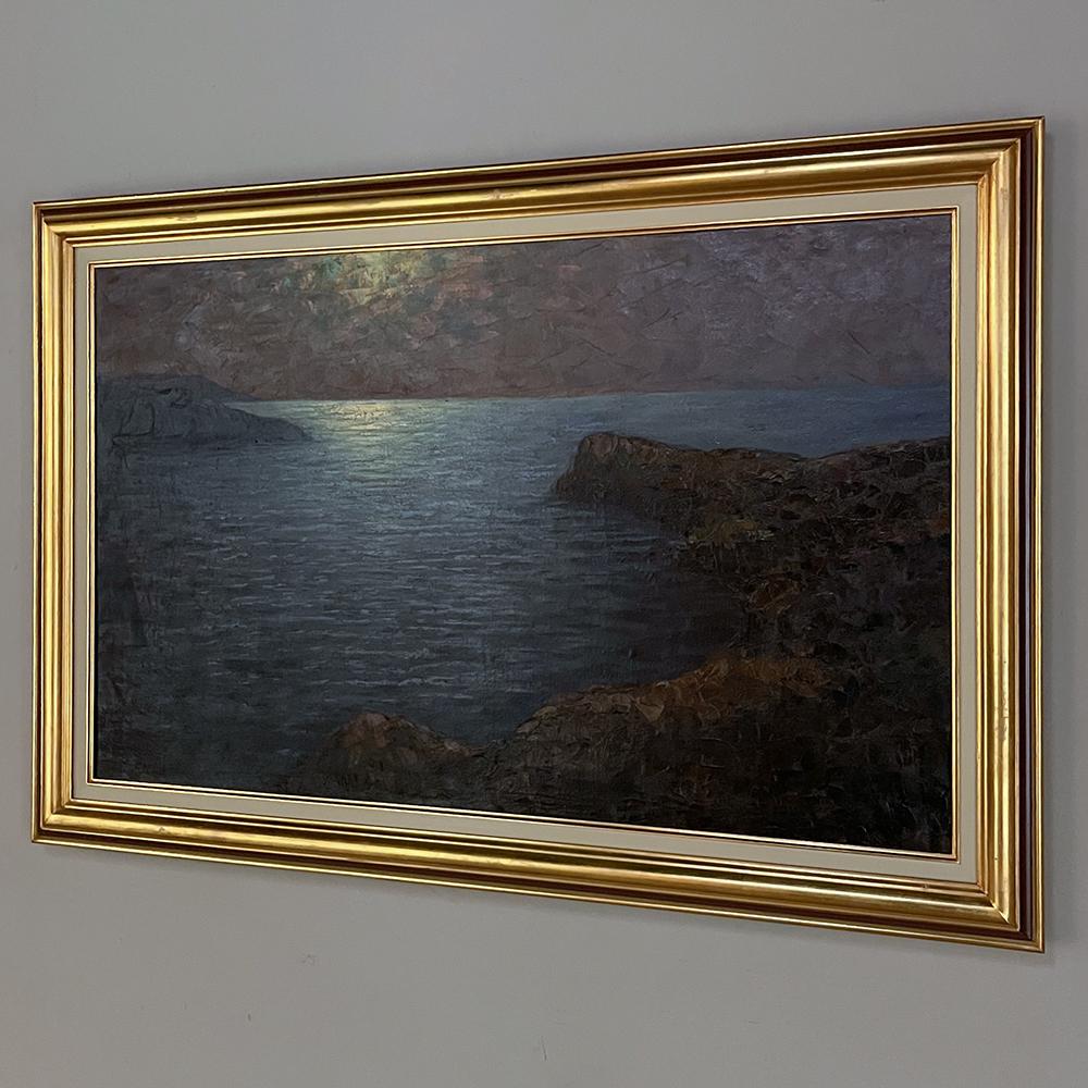 Antikes gerahmtes Ölgemälde auf Leinwand von Dieudonne Jacobs (Belgisch) im Angebot