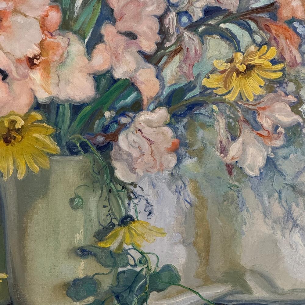 Antikes gerahmtes Ölgemälde auf Leinwand von Euphrasia Loutchinsky (1887-1974) im Angebot 5