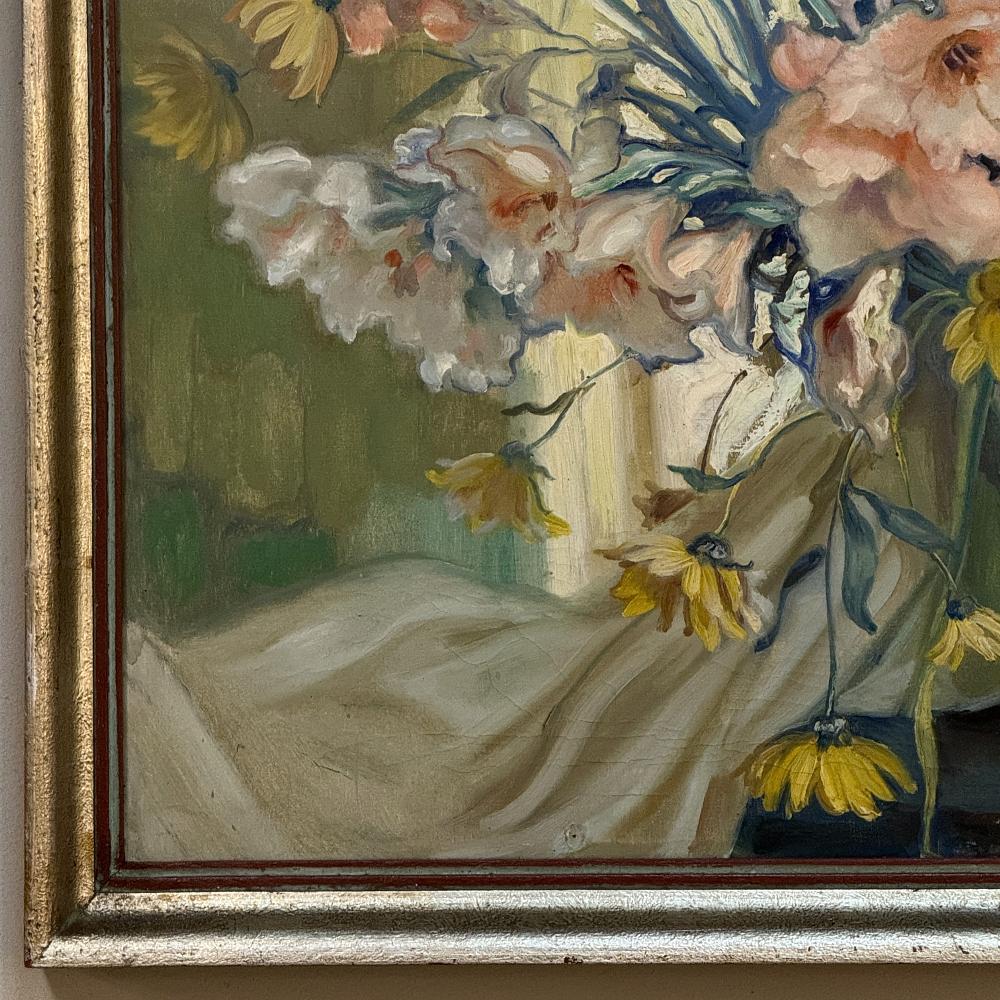 Antikes gerahmtes Ölgemälde auf Leinwand von Euphrasia Loutchinsky (1887-1974) im Angebot 1