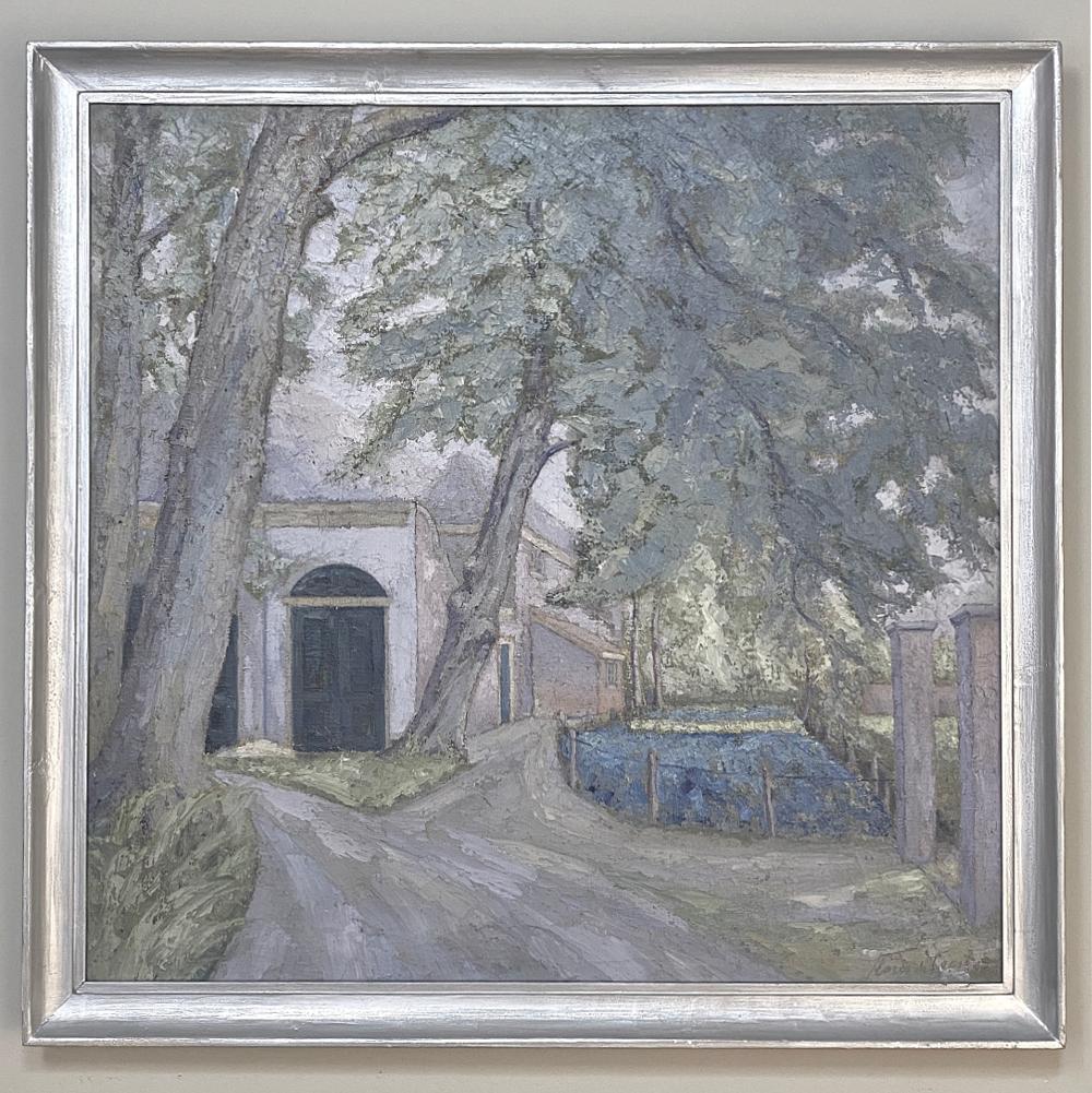 Dutch Antique Framed Oil Painting on Canvas by Floris de Groot