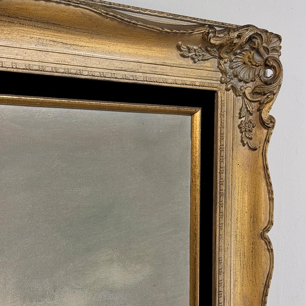 Antique Framed Oil Painting on Canvas by Henri Joseph Pauwels (1903-1983) For Sale 6