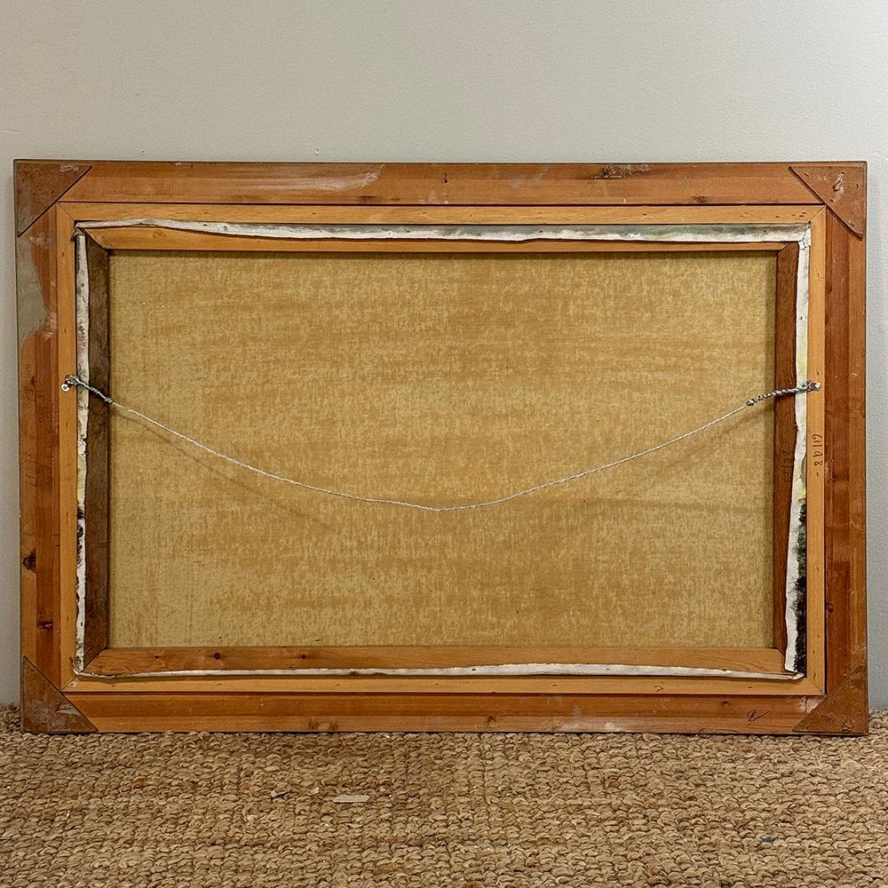 Antique Framed Oil Painting on Canvas by Henri Joseph Pauwels (1903-1983) For Sale 8
