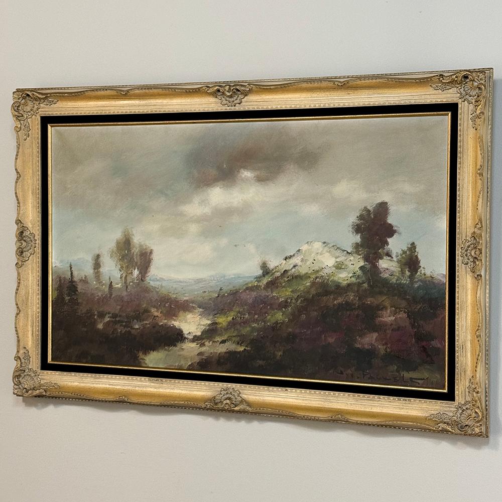 Belgian Antique Framed Oil Painting on Canvas by Henri Joseph Pauwels (1903-1983) For Sale