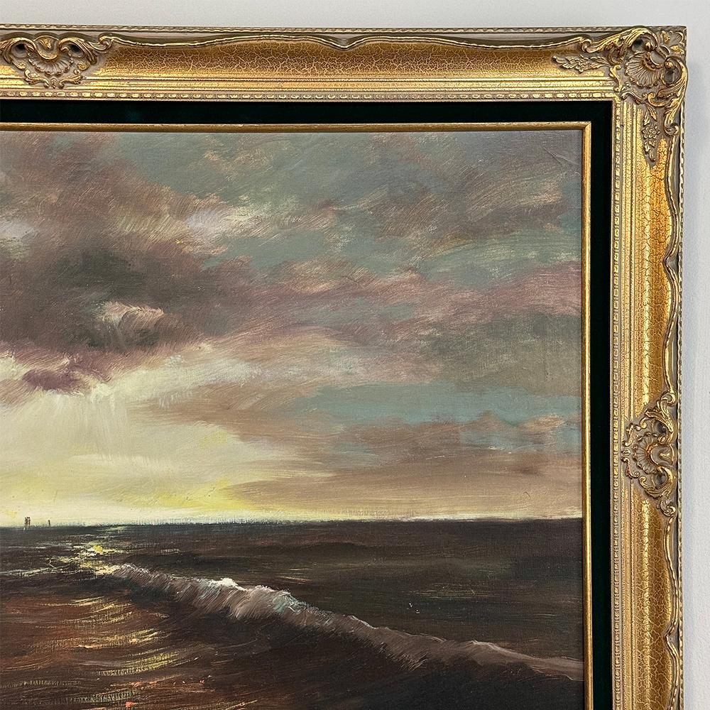Mid-20th Century Antique Framed Oil Painting on Canvas by Henri Joseph Pauwels (1903-1983) For Sale